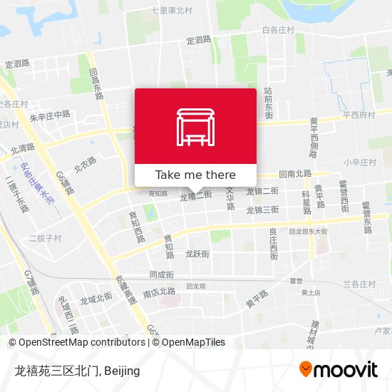 龙禧苑三区北门 map