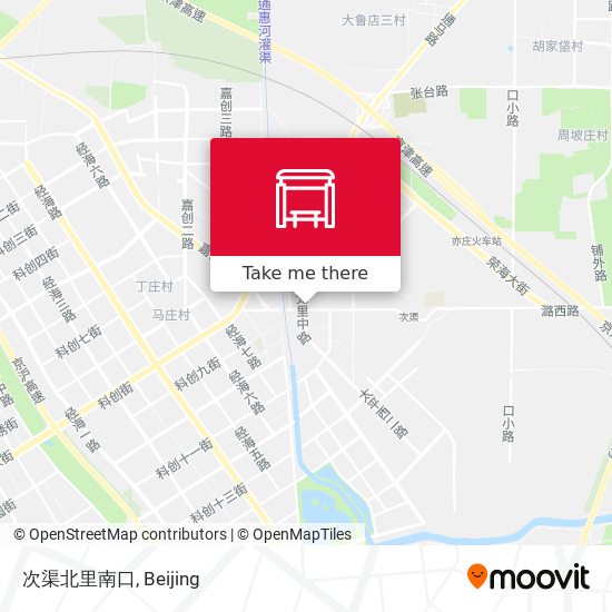 次渠北里南口 map