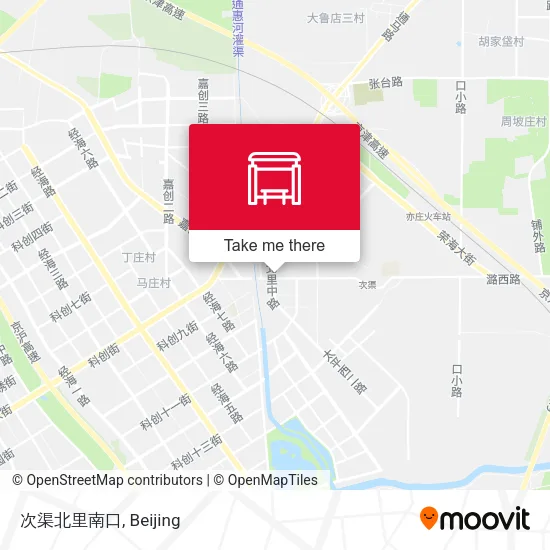 次渠北里南口 map