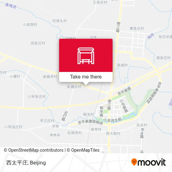 西太平庄 map