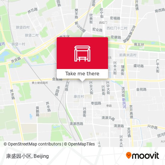 康盛园小区 map