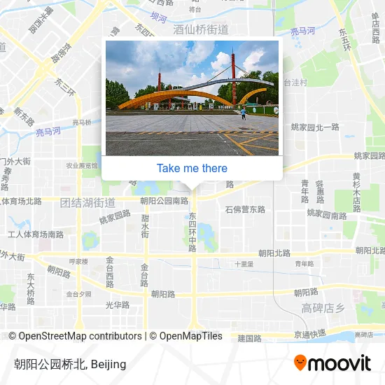 朝阳公园桥北 map