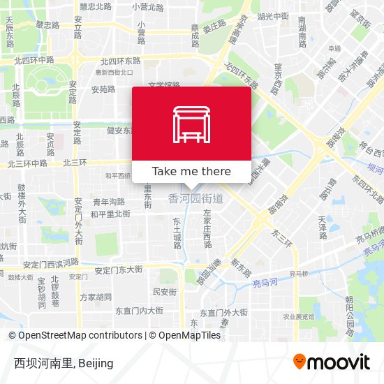 西坝河南里 map