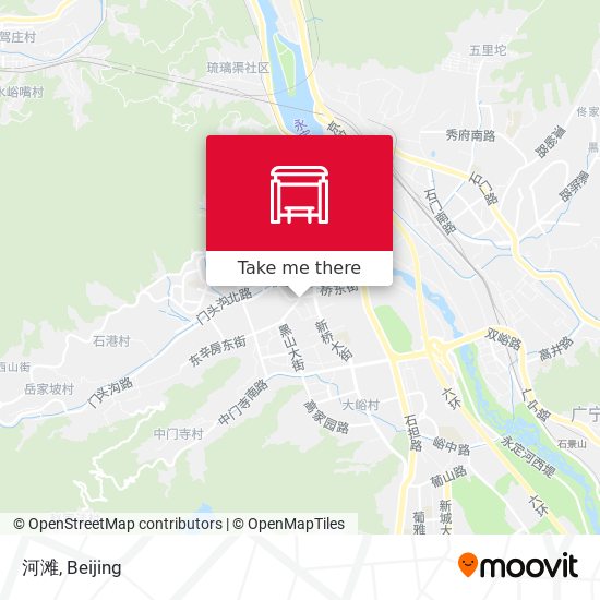 河滩 map