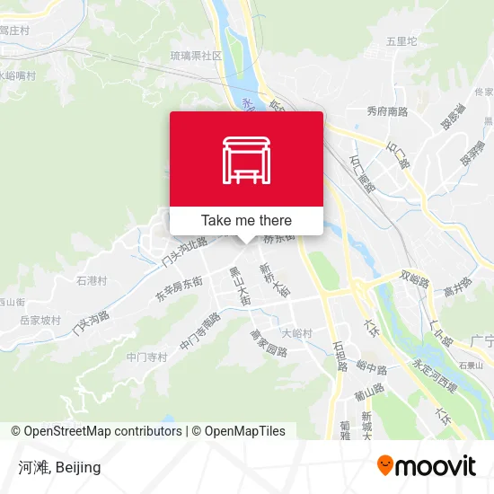 河滩 map