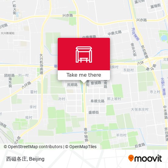 西磁各庄 map