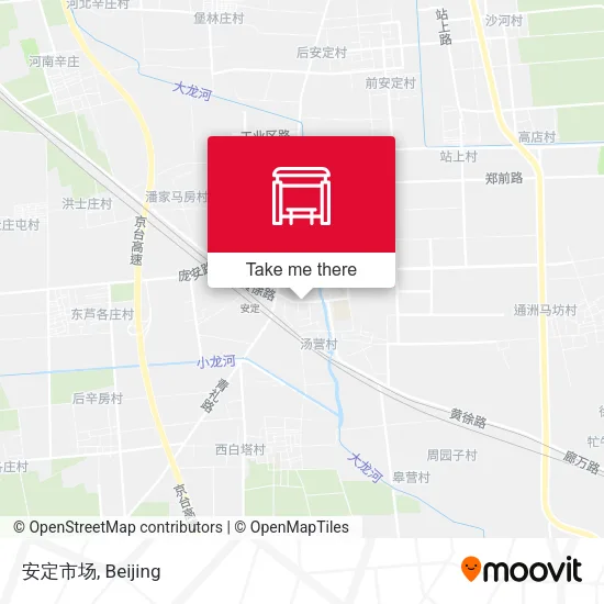 安定市场 map