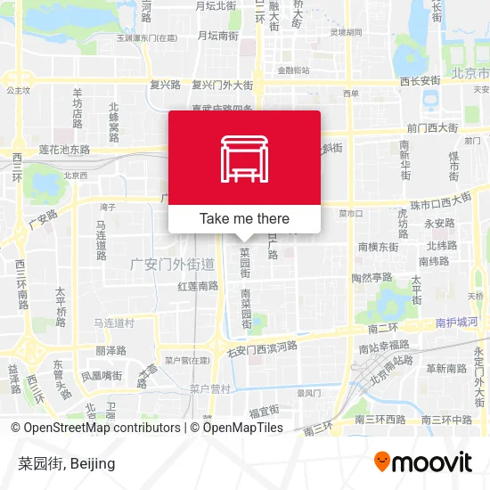 菜园街 map