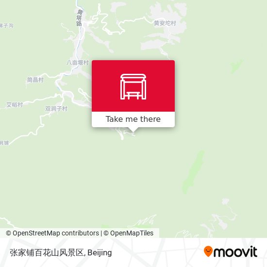 张家铺百花山风景区 map