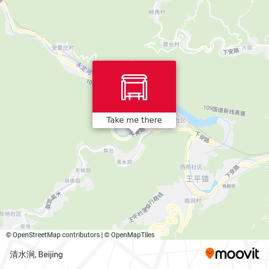 清水涧 map