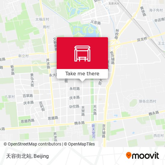 天容街北站 map