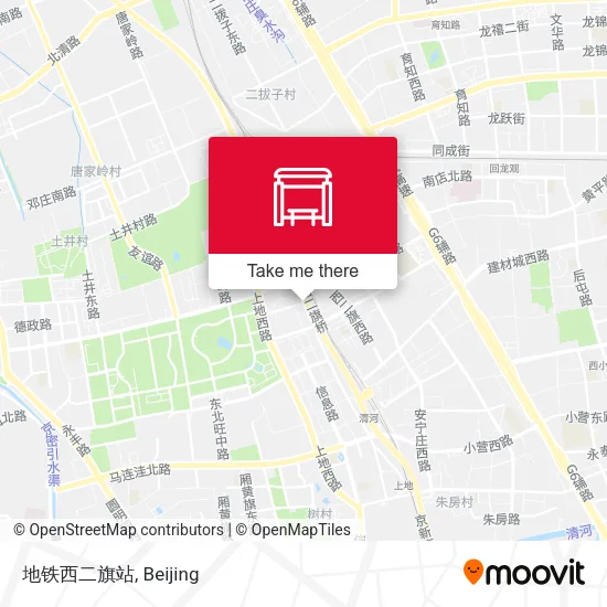 地铁西二旗站 map