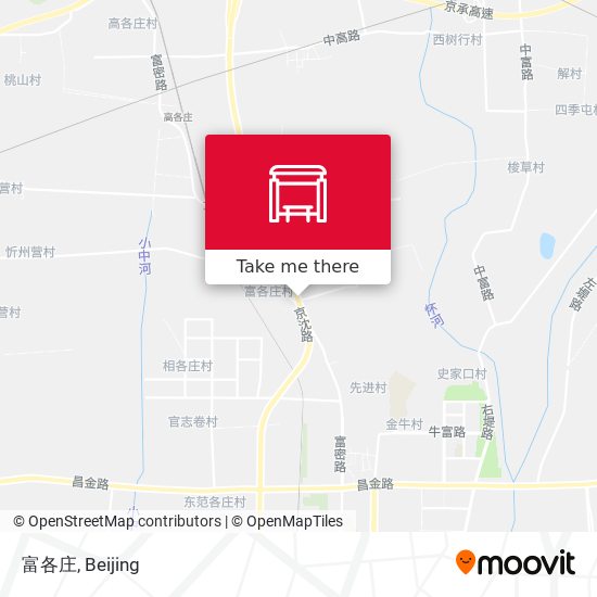 富各庄 map