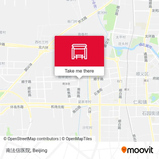 南法信医院 map