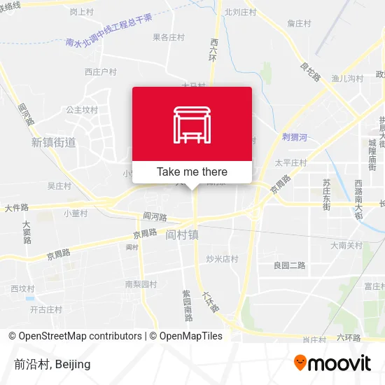 前沿村 map