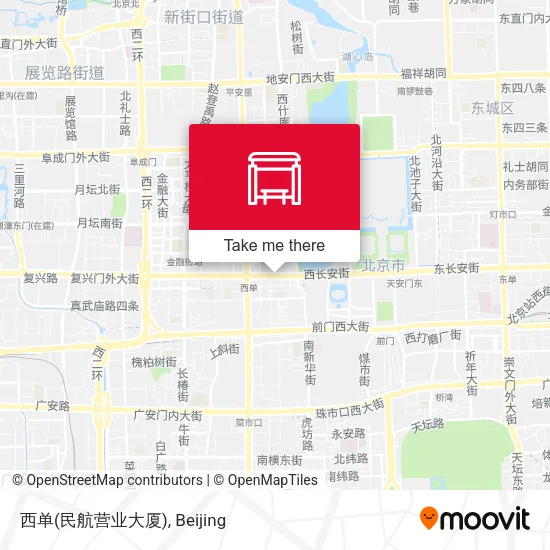 西单(民航营业大厦) map