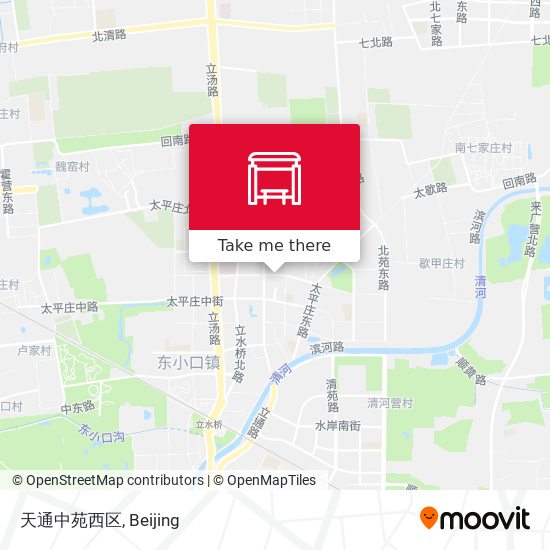 天通中苑西区 map
