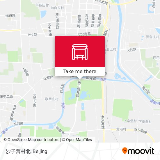 沙子营村北 map