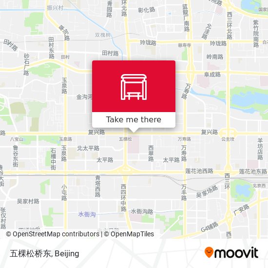 五棵松桥东 map