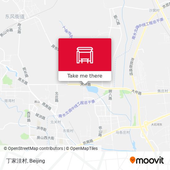 丁家洼村 map