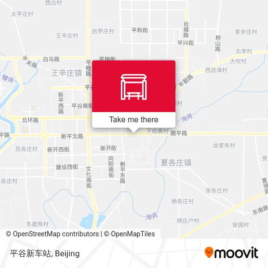 平谷新车站 map