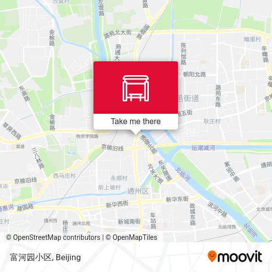 富河园小区 map