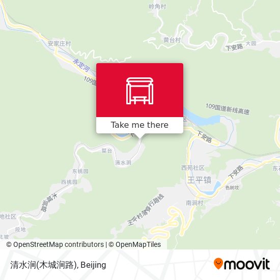 清水涧(木城涧路) map