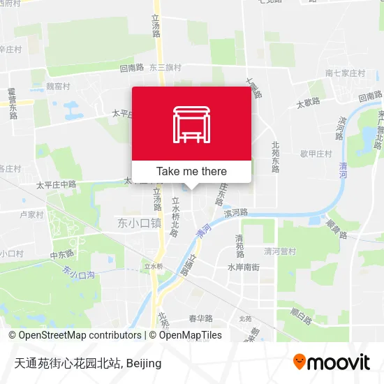 天通苑街心花园北站 map
