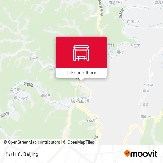 转山子 map