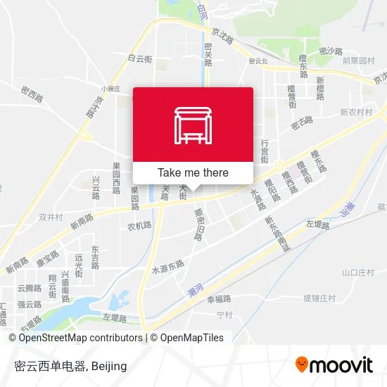 密云西单电器 map
