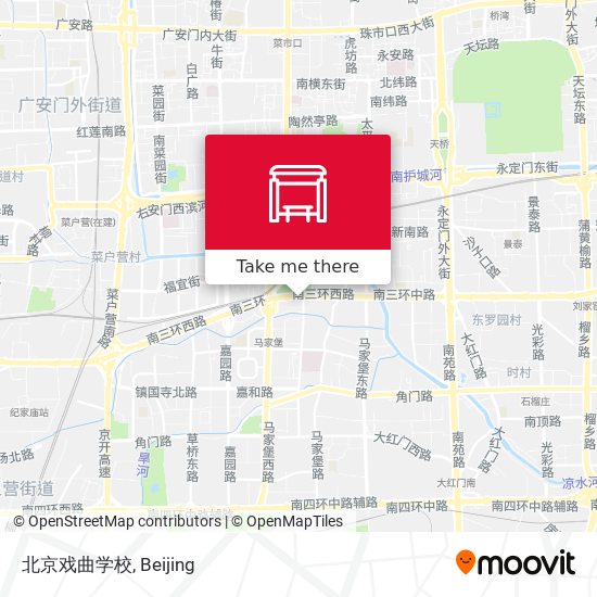 北京戏曲学校 map