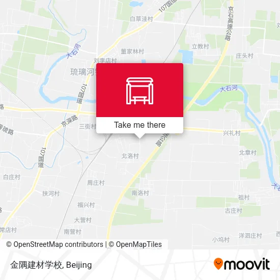 金隅建材学校 map