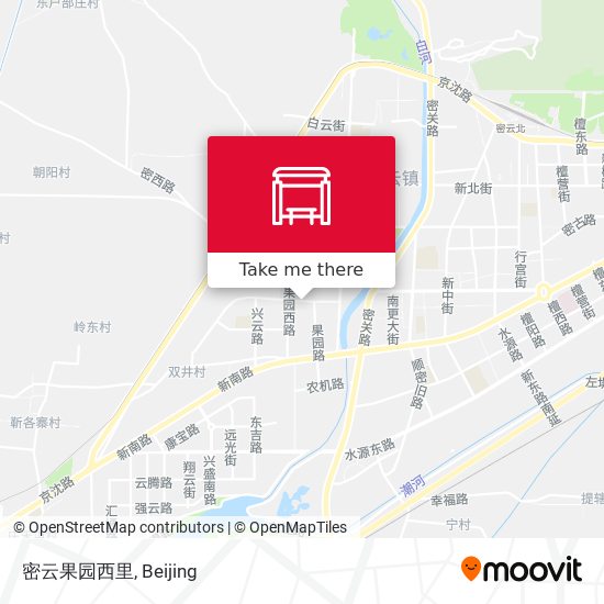密云果园西里 map