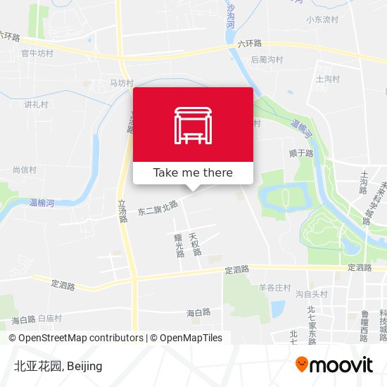 北亚花园 map