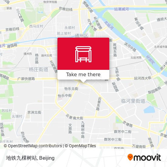 地铁九棵树站 map