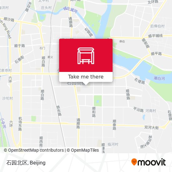 石园北区 map