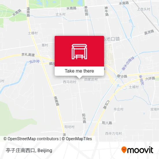 亭子庄南西口 map