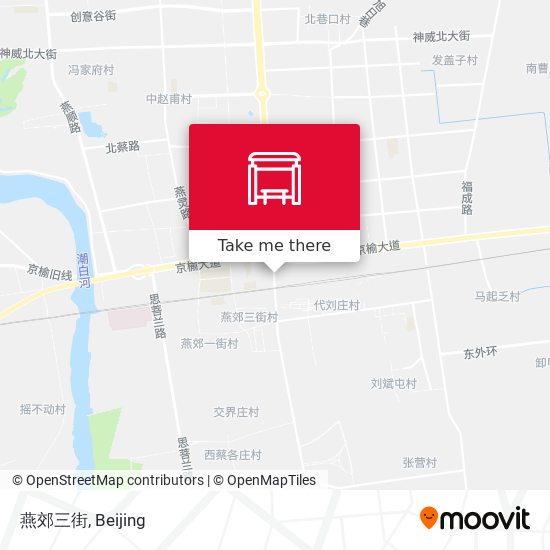 燕郊三街 map