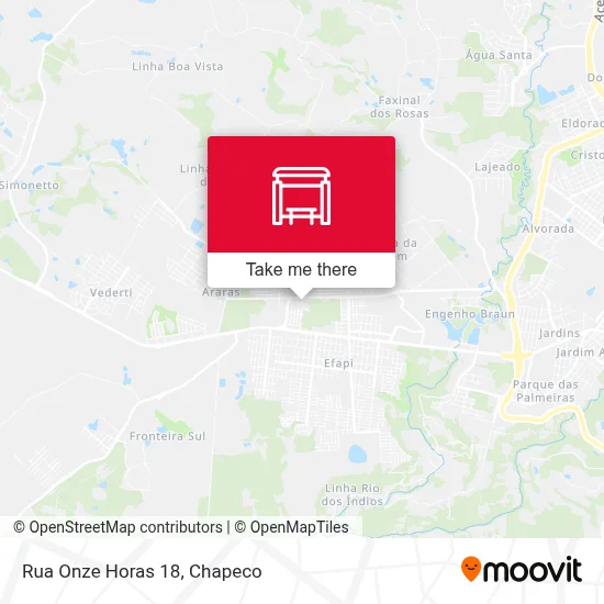Rua Onze Horas 18 map
