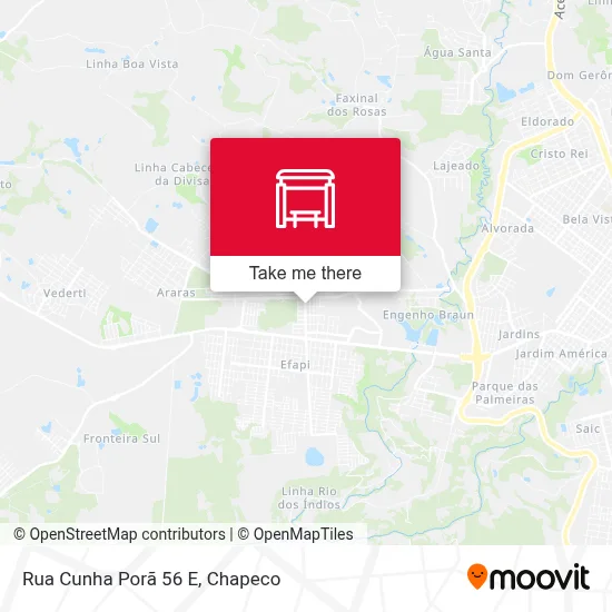 Rua Cunha Porã 56 E map