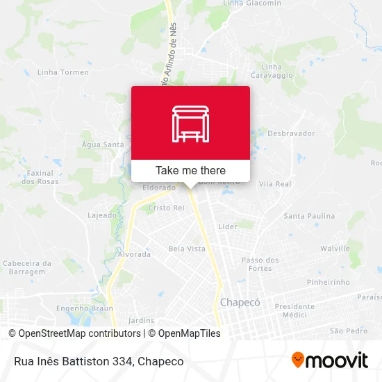 Rua Inês Battiston 334 map