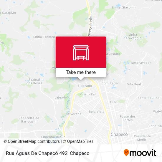 Rua Águas De Chapecó 492 map