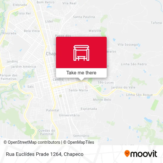 Rua Euclídes Prade 1264 map