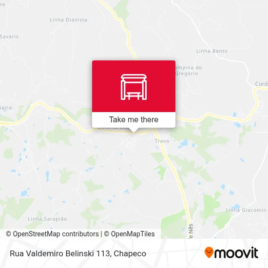 Rua Valdemiro Belinski 113 map