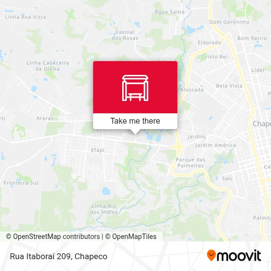 Rua Itaboraí 209 map