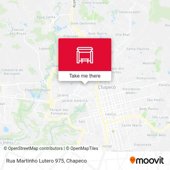 Rua Martinho Lutero 975 map