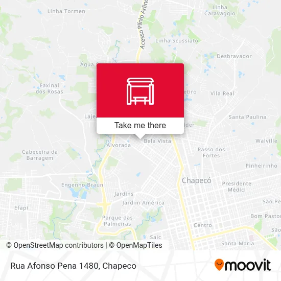Rua Afonso Pena 1480 map