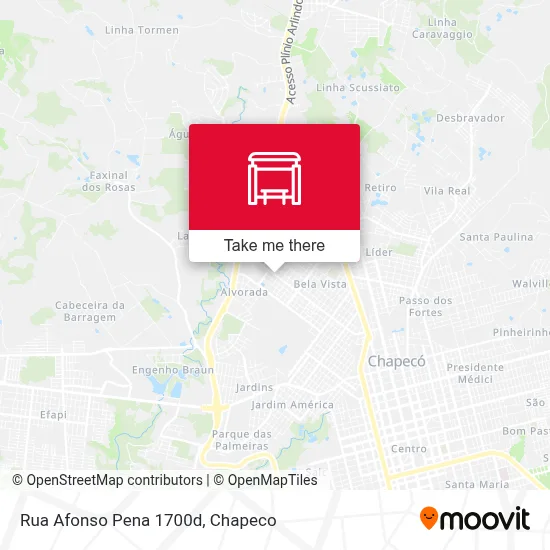 Rua Afonso Pena 1700d map