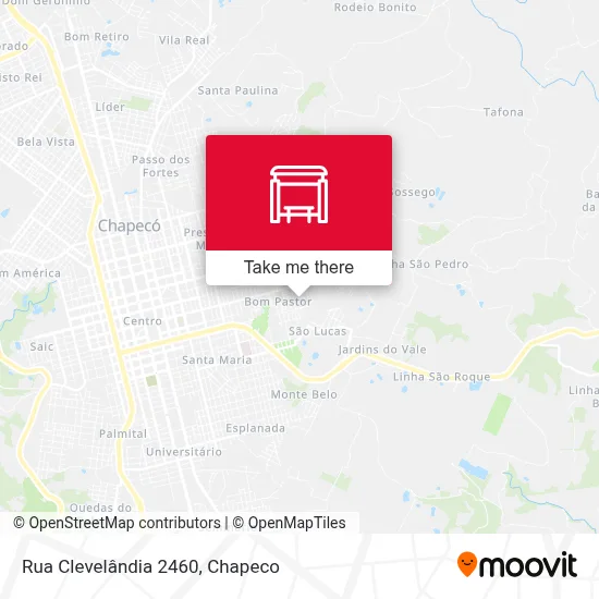 Rua Clevelândia 2460 map