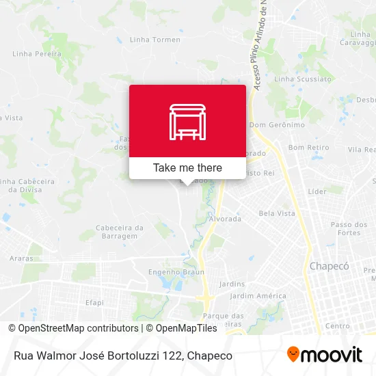 Rua Walmor José Bortoluzzi 122 map